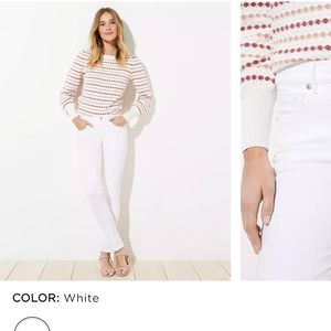 Loft Light pink straight jeans